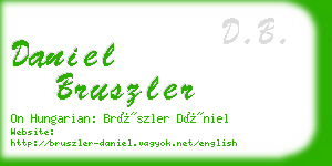 daniel bruszler business card